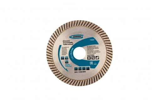 Диск алмазный турбо сухое резание Gross фото 6