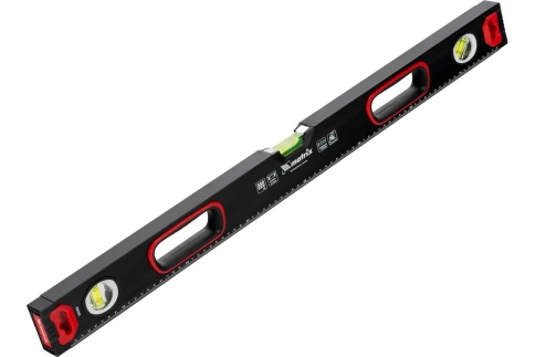 Уровень алюминиевый усиленный фрезерованный 3 глазка 2комп.рук. 800 мм Matrix фото 1