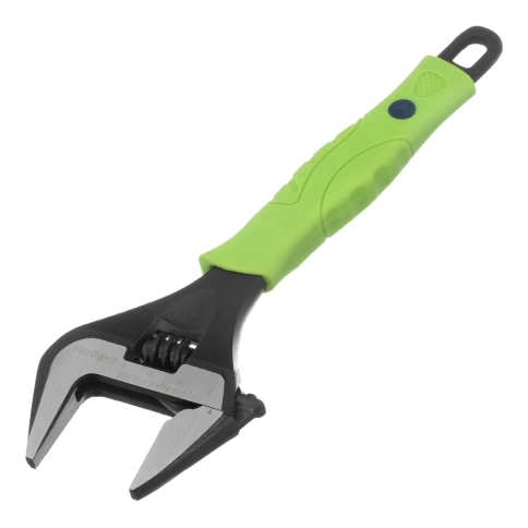 Ключ разводной 200 мм тонкие губки фосфатированный Сибртех фото 1