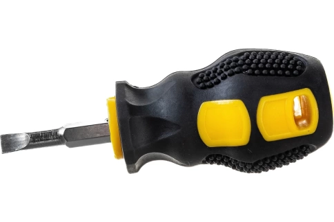 Отвертка с переставным жалом, прорезин.рук. CrV 6х40 мм PH2/SL6 Коротыш фото 1