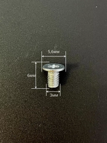 Винт потайной оцинкованный 3х6 DIN965 фото 3