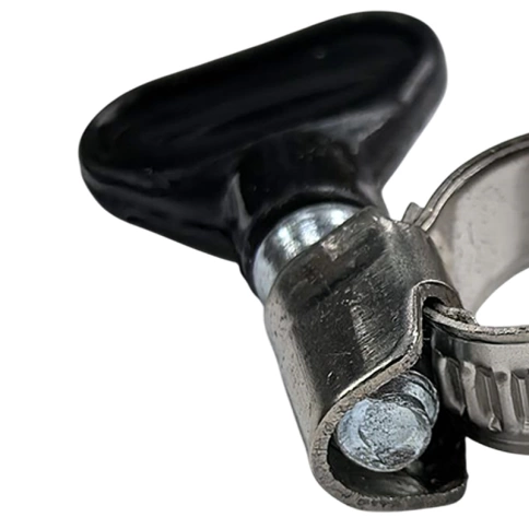 Хомут червячный с барашком 12-20 мм, нержавеющая сталь W2 фото 2