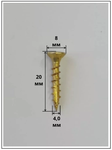 Саморез по дереву потайной Torx 4х20 ЖЦ, 20 шт. фото 2