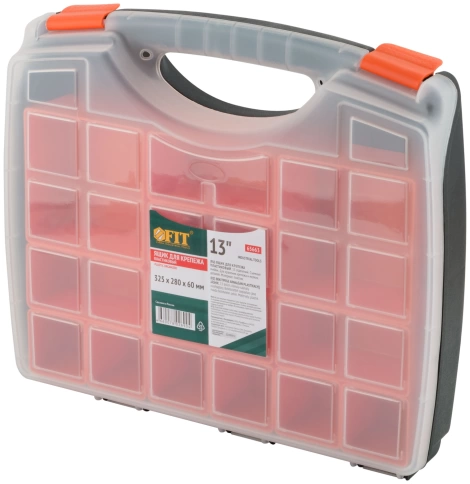 Ящик для крепежа (органайзер) съемные ячейки 13" (325х280х60 мм) фото 1