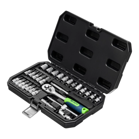 Набор инструментов 29 предметов 1/4 пластиковый кейс Сибртех фото 1