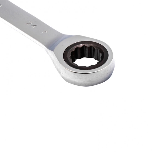 Ключ комбинир.трещоточный зеркальный хром 24 мм CrV Matrix фото 3