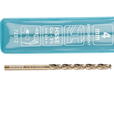 Сверло по металлу спиральное HSS-Со, Gross фото 2