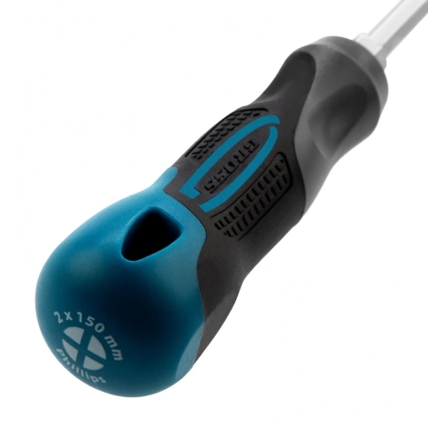 Отвертка PH2x150 мм, S2, трехкомпонентная рукоятка Gross фото 2