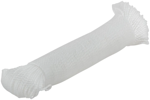 Нить крученая 2мм х50 м, 1500 текс, р/н=70 кгс, белая фото 2