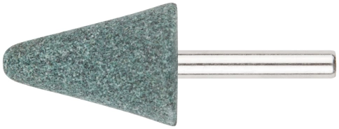 Шарошка абразивная по камню, мрам.,каф., хвостовик 6 мм, конус с закругл. 25х35 мм фото 1