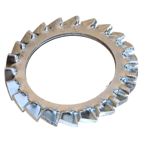 Шайба зубчатая М14 DIN 6798 тип А, оцинкованная фото 1