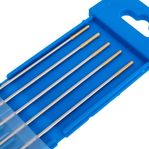 Электроды вольфрамовые WC-15 d.1,6 золотые SOLARIS фото 2