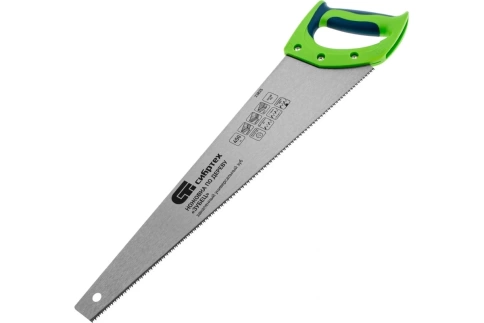 Ножовка по дереву Зубец, двухкомп.рук.,зуб 2D, каленый зуб, 11 TPI 450мм Сибртех фото 1