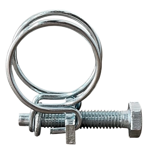 Хомут проволочный 42 мм steel wire clamp, оцинкованный фото 1