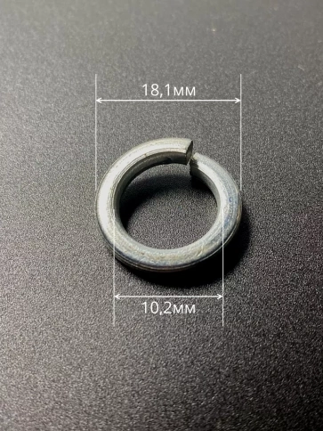 Шайба гровер пружинная нержавеющая М10 А2 DIN127 фото 2