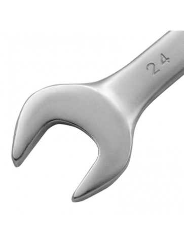 Ключ комбинированный матовый хром 24 мм CrV Matrix фото 9