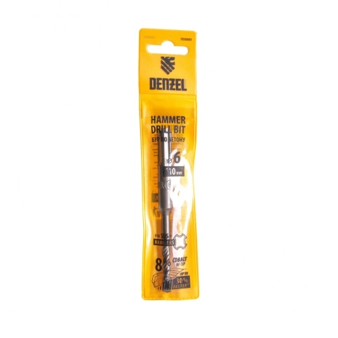 Бур по бетону Cobalt W-tip, двойная спираль, SDS-Plus, 6х110 мм Denzel  фото 4