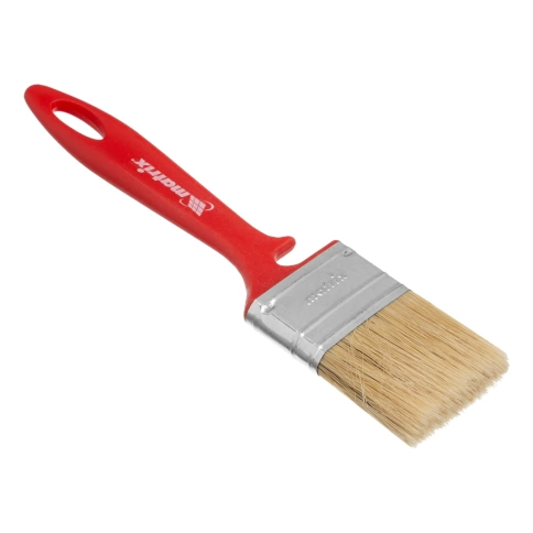 Кисть флейцевая для эмалей натуральная щетина 50х12 мм пластик.рук. Мatrix фото 1