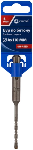Бур по бетону CUTOP, Profi, двойная резьба, SDS-Plus, 4х110 мм фото 2