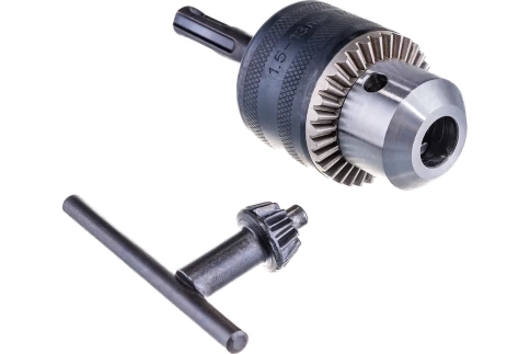 Патрон для дрели ключевой 1,5-13 мм - 1/2", адаптер SDS-PLUS Сибртех фото 1