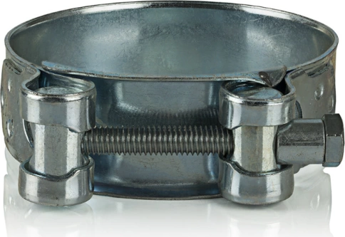 Хомут одноболтовый силовой металл 23-25 мм, 5 шт. фото 4