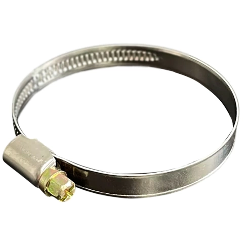 Хомут червячный 80-100/9 мм, оцинкованная сталь W1 фото 1