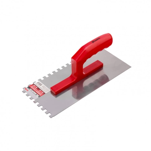 Гладилка стальная зеркальн.полир.пластмас.ручка зуб Matrix фото 1