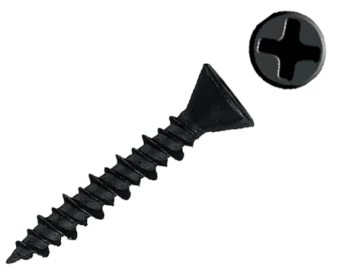 Саморез для крепления ГВЛ (гипсокартон) 3,9х30, чёрный фото 5