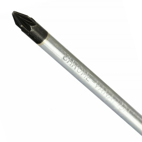 Отвертка PZ1x80 мм, CrV, двухкомпонентная рукоятка Сибртех фото 2