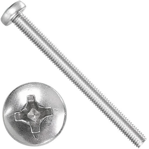 Винт нержавеющий 4х50 мм РН DIN7985, 10 шт. фото 6