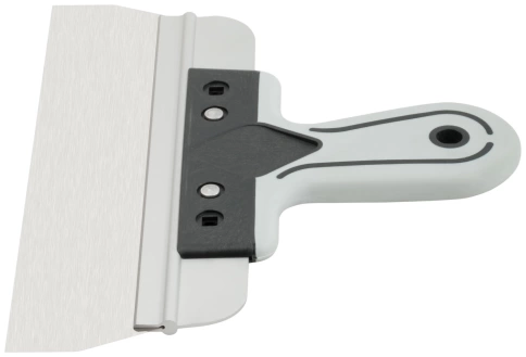 Шпатель фасадный Профи, нержавеющая сталь, прорезиненная ручка 250 мм фото 4