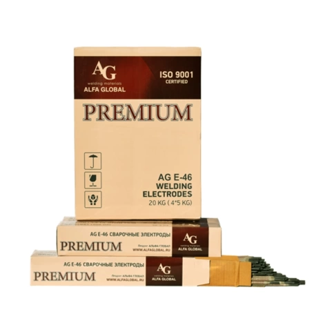 Электроды PREMIUM AG E-46 4,0х350 мм (1,0кг) фото 1