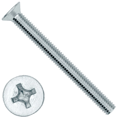 Винт потайной оцинкованный 4х30 DIN965, 100 шт. фото 1