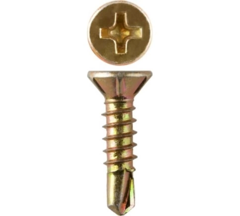 Саморез оконный, под сверло, 3,9х35 ЖЦ, 100шт. фото 5