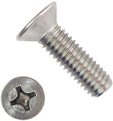 Винт нержавеющий 6х60 мм DIN 965 с потайной головкой ,10 шт фото 1