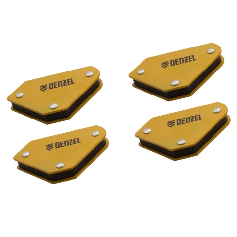 Набор из 4 фиксаторов магнитных для сварочных работ Denzel фото 1