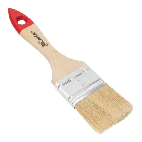 Кисть плоская Стандарт, натур.щетина, дерев.ручка 2" 50 мм МТХ фото 1