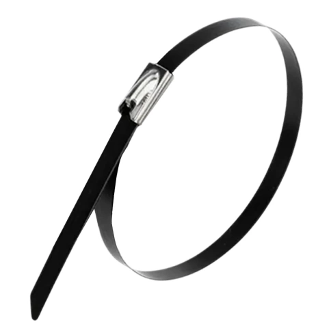 Хомут кабельный 4,6х100 мм сталь ANSI 304 с покрытием фото 1