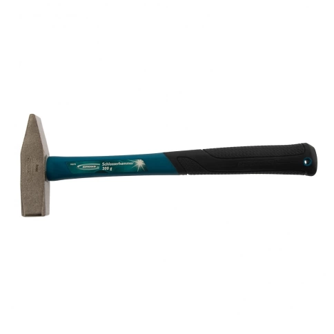 Молоток слесарный, кованый квадратный боек, буковая рукоятка 200 гр. Denzel фото 1