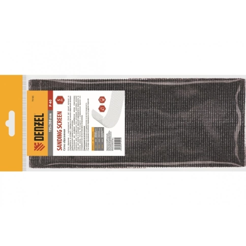 Сетка абразивная, 115 х 280 мм, 5 шт. Р 220 Denzel фото 1