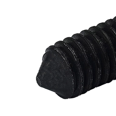 Винт установочный с внутр. шестигранником 12х20 мм, класс прочности 12.9 DIN 914 черный фото 2