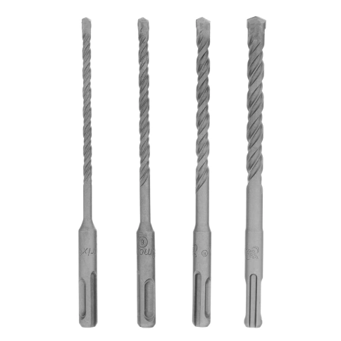Набор буров по бетону SDS-Plus 5-6-8-10х160 мм в пласт. кор. 4 шт. Matrix фото 1