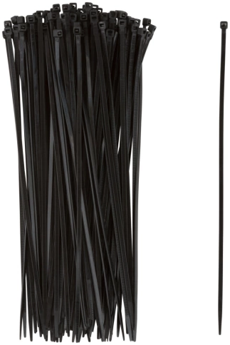 Хомуты пластиковые черные 250х4,0 мм 100 шт. Premium фото 1