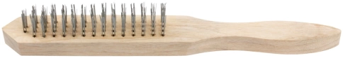 Корщетка с деревянной ручкой 4-х рядная фото 1