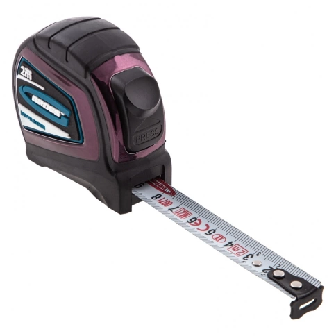 Рулетка Doppelhaken 2м x 16мм,одностор.зацеп,Нейлон,двустор.шкала,автоматич.фиксGross фото 1