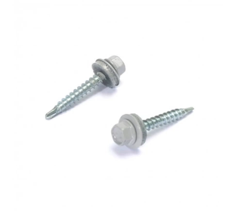Саморез кровельный, 4,8х50/51 сигнально-серый RAL7004 250 шт фото 5