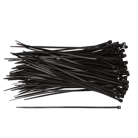 Хомуты нейлоновые черные для проводов 150х3,6 мм 100 шт.  фото 1