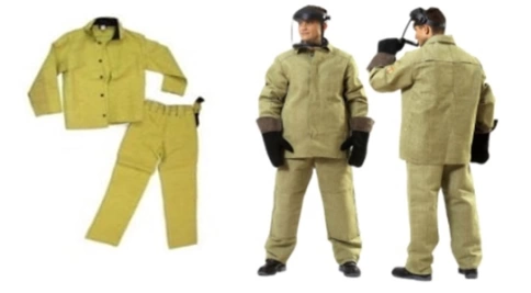 Костюм сварщика брезент.с усилением пл.480гр ГОСТ 48-50/рост 3,4 ПРОФЕССИОНАЛ фото 1