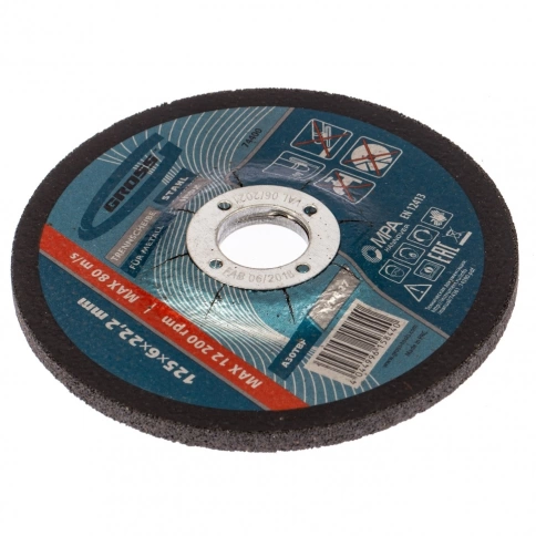 Круг шлифовальный по металлу 125х6,0х22,2 мм WA24TBF Gross фото 2