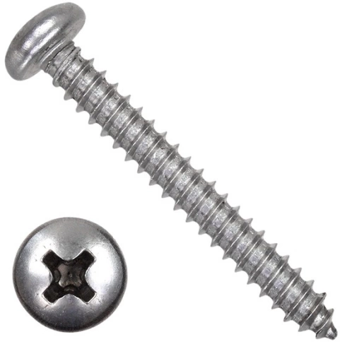 Саморез нержавеющий полукруглая гол. 2,9х6,5 DIN7981, 20 шт. фото 5